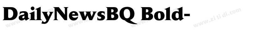 DailyNewsBQ Bold字体转换